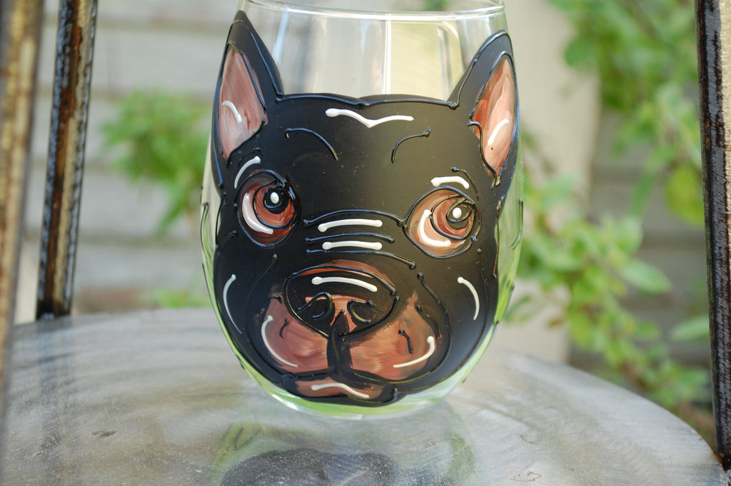 A Custom Pet - Hand Painted Dog / Cat Customized Glass